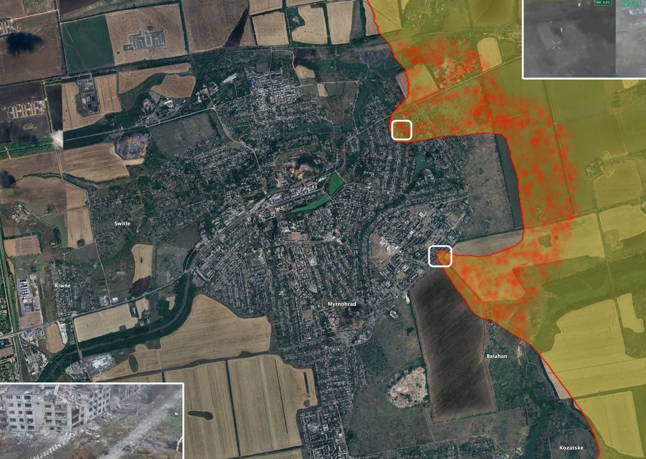 Карта Мирноград