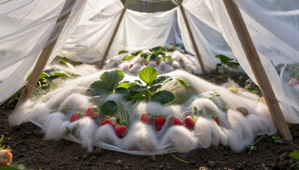 как правильно укрывать клубнику