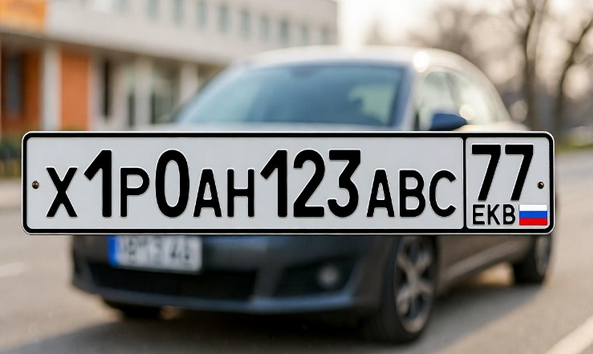 Штраф за номера без флага России