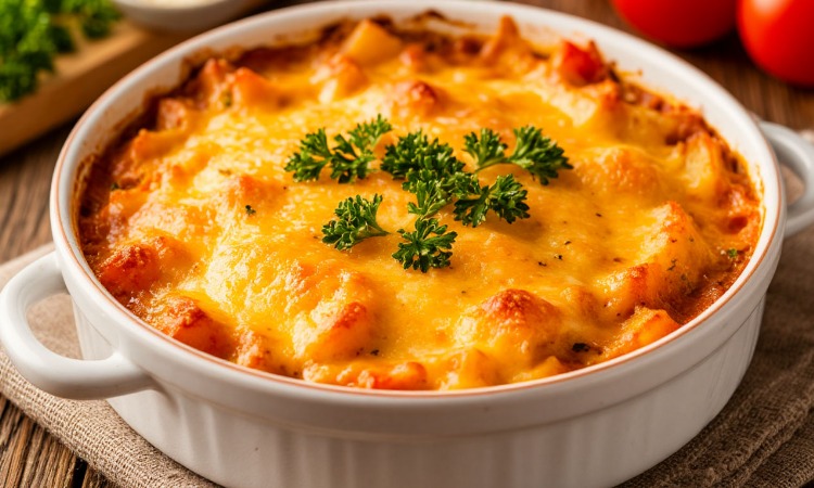 Картофельная запеканка с сыром
