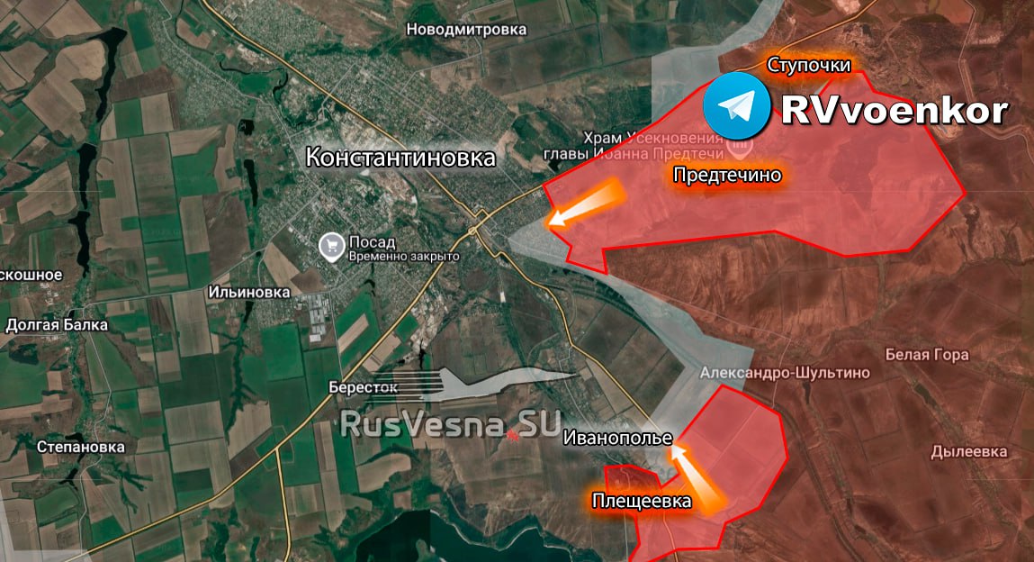 Карта Константиновка